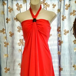 City Triangles pink halter dress